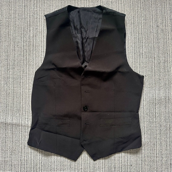 Mango Men Slim Fit Suit Vest Black 38 Purchased in Spain - Picture 1 of 4